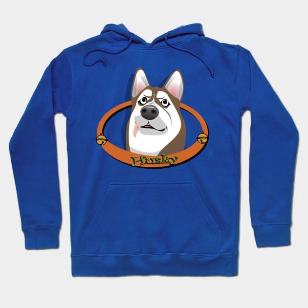 Husky Puppy Hoodie by Kanom-Tom